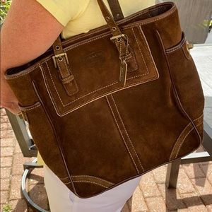 Brown coach purse